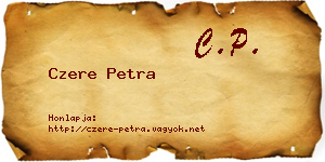 Czere Petra névjegykártya